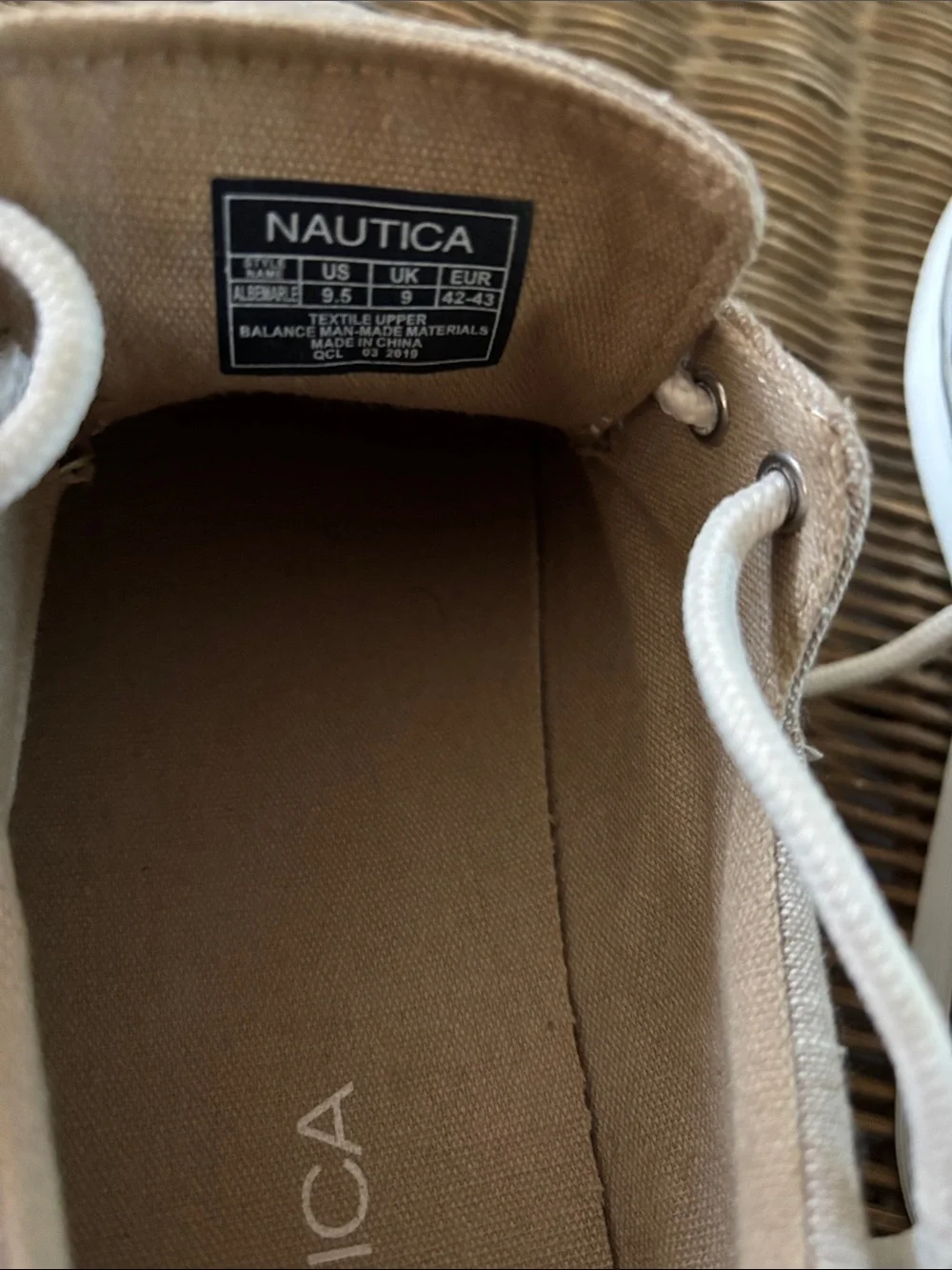 Nautica | Men’s Tan Canvas Boat Shoes